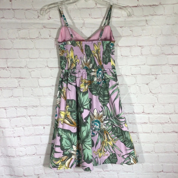 J. Crew Tropical Floral Spaghetti Strap Dress - Size XXS - Picture 4 of 8